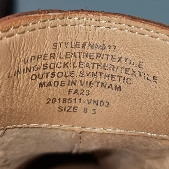 NEW Madewell The Benning Chelsea Ankle Bootie Size 8.5 Cinnamon Brown Leather - Picture 12 of 13